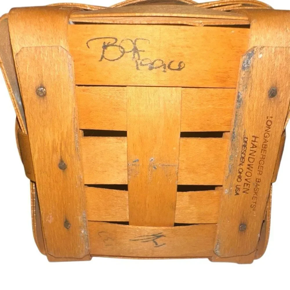 Longaburger, hand woven basket made in Dresden Ohio